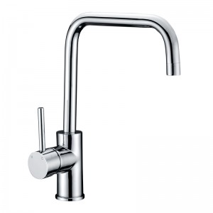 High Rise Chrome Square Neck Sink Mixer