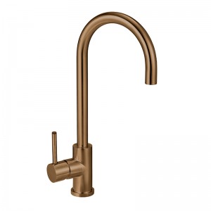 High Rise Copper Goose Neck Sink Mixer