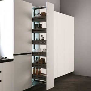 Quadra Anthracite Pull-out Pantry Unit