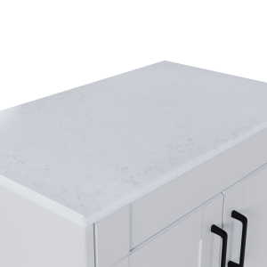 Solid White Gloss Vanity Stone Top