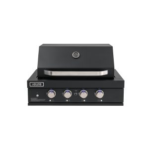 Black 4 Burner Gas Barbeque