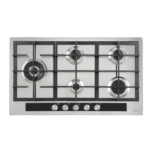 INALTO 90cm Stainless Steel Gas Cooktop with Wok Burner